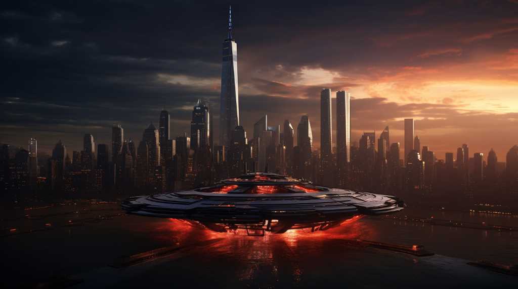 Iconic Sci-Fi Spaceships Tower Over Jersey City in Stunning 3D Visualization