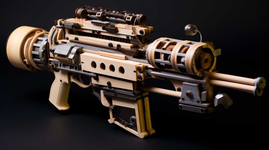 DIY Enthusiast Crafts Electric-Powered Wooden Minigun