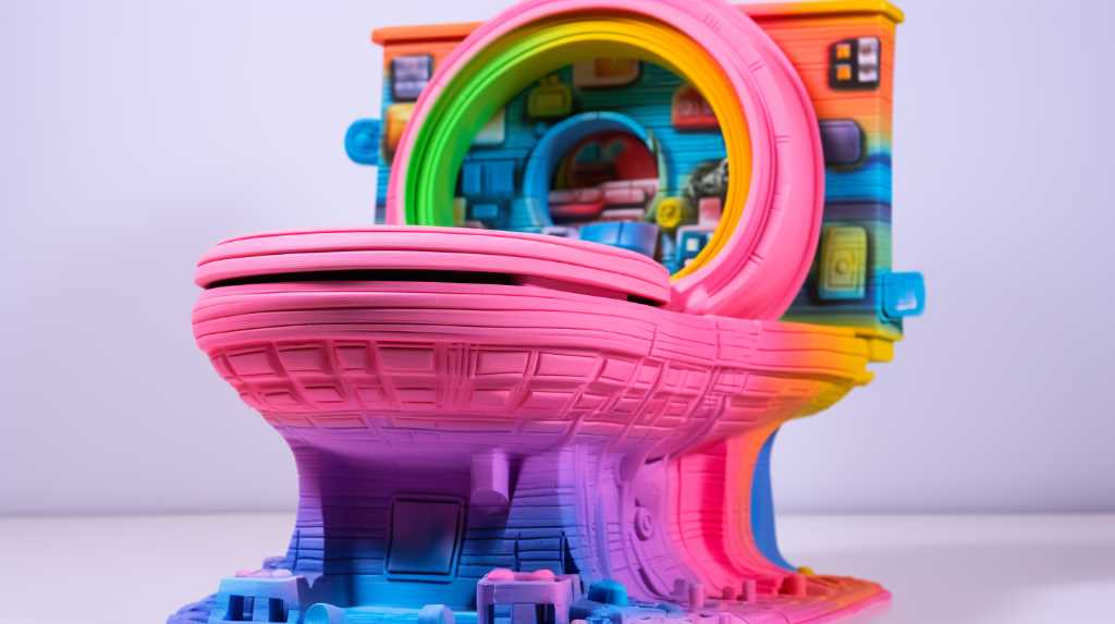 Innovative YouTuber Successfully 3D Prints a Functional, Colorful Toilet
