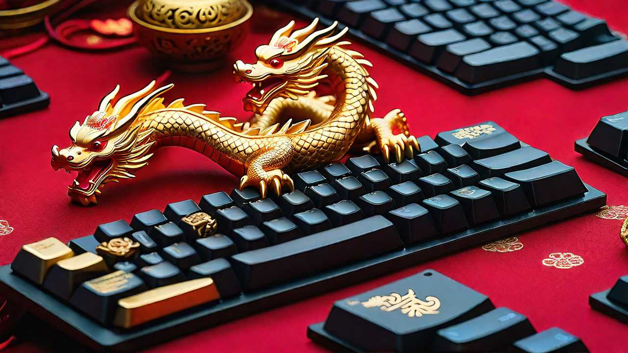 Ring in the Lunar New Year with a Stunning Dragon-Themed Keyboard