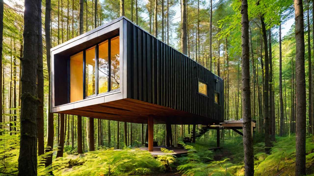 Chic Birdhouse-Inspired Cabin Soars in Dutch Forest
