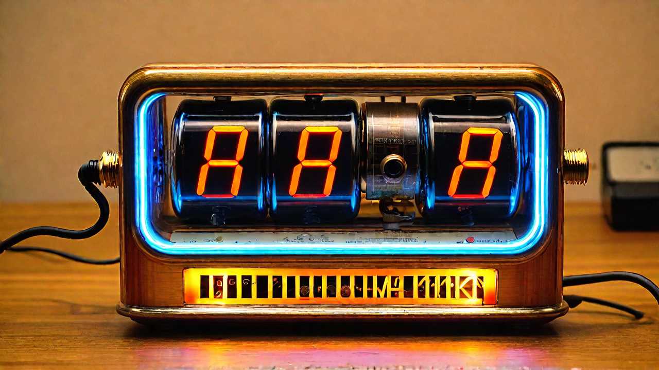 Step Back in Time with a Modern Twist: The Nixie Tube Vintage Clock