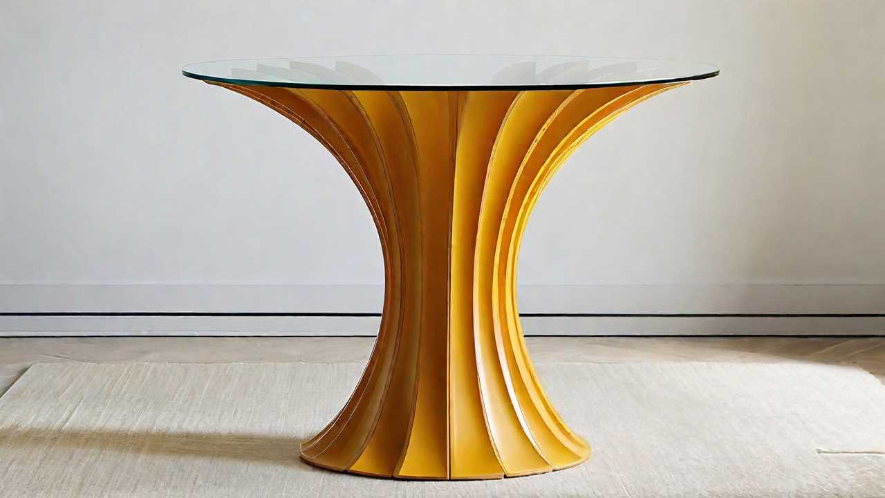 Striking Side Table Design Defies Expectations with Illusion of Instability